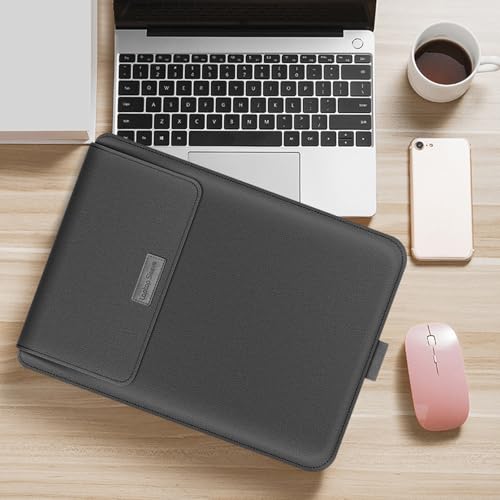 Funda para portátil de 14 pulgadas impermeable en piel sintética con almacenamiento y refrigeración 6