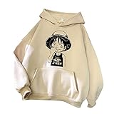 Material: Polyester. Das hochwertige material von one piece Hoodie , verleiht Ihrer Haut ein warmes Gefühl, das Material ist weich und elastisch und das muster ist nicht leicht zu verblassen. Langlebig, kann Sie bequem und warm machen.