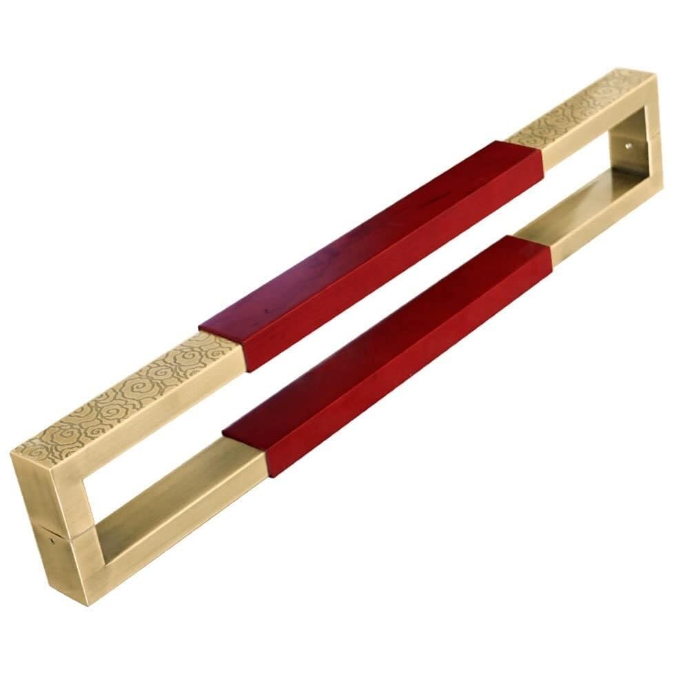Poignée porte coulissante acier inoxydable double face pour porte de verre