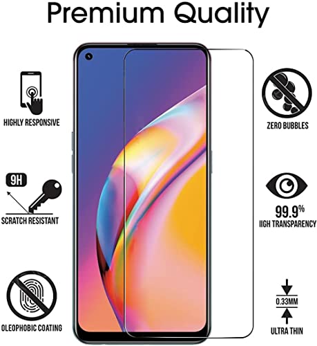 Image of STP Tempered Glass 11D Screen Protector Guard Compatible For Oppo Reno 6 (Black, Pack of 1) Edge to Edge Coverage with Easy Installation Kit