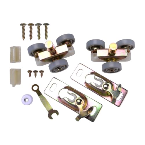 ciciTree 1Set Sliding Pocket Door Top Hanger Rollers Parts Compatible for Johnson Part #1125 & #1500 Hardware