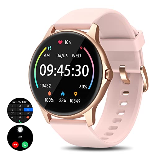 Smart Watch for Women/Men (Answer/Make Call), Fitness Tracker with Heart Rate Sleep Blood Oxygen Monitor, IP68 Waterproof Fitness Watch, Activity Tracker and Smartwatches for iPhone Android Compatible