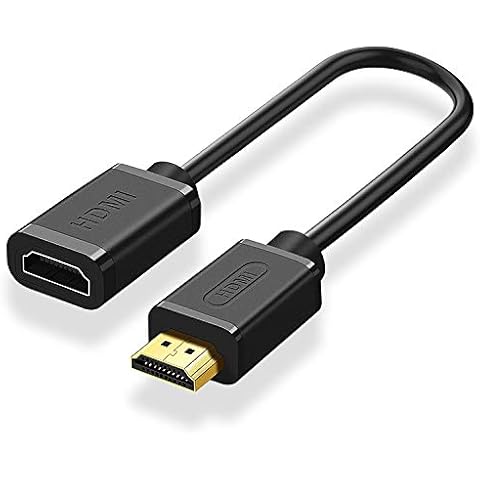 Techrum HDMI Extender, HDMI Extension Cable 4K@60Hz 20cm HDMI Male to Female Adapter for Fire TV Stick, Roku Stick, Xbox 360, PS4 Cover