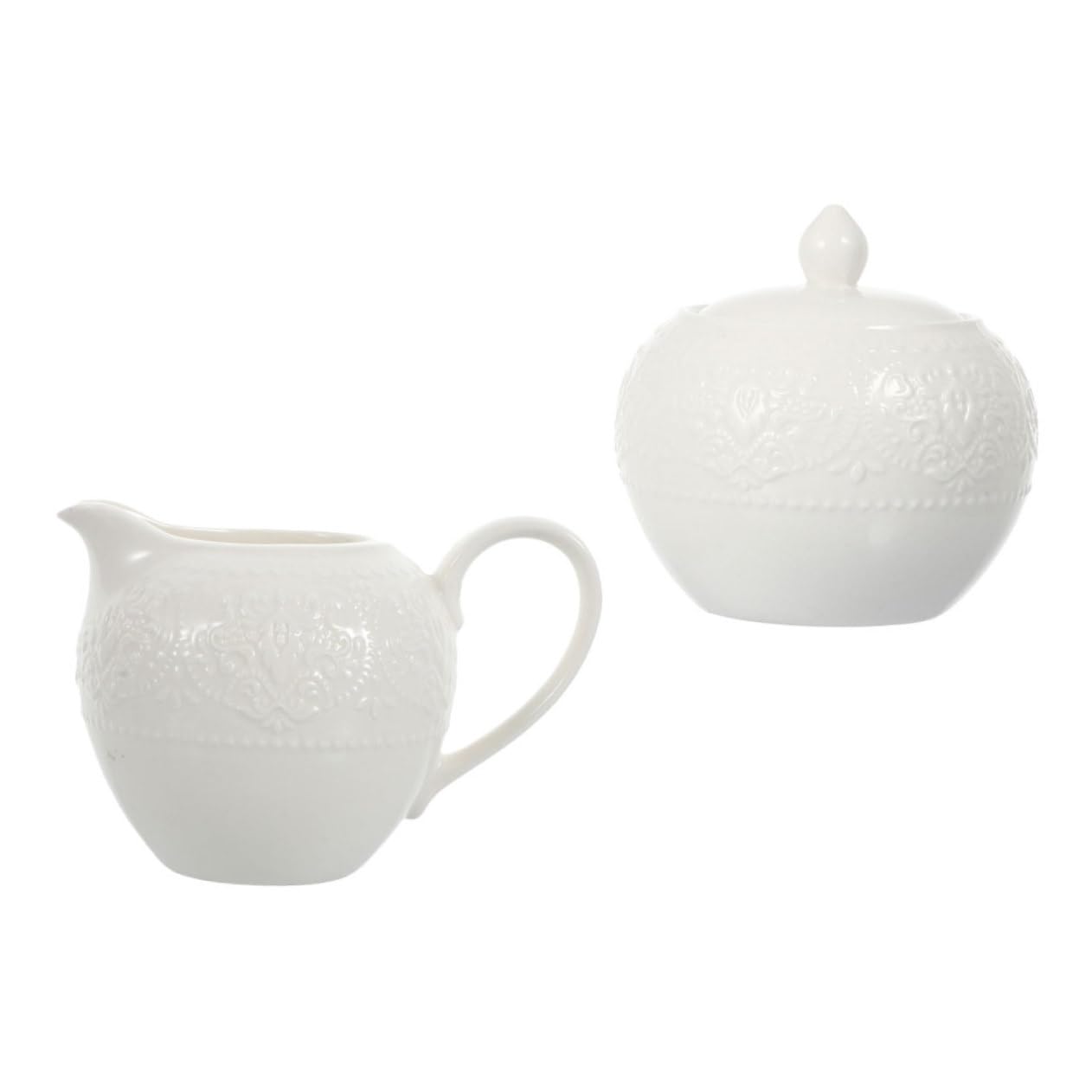 Jarra Fácil de de Limpiar para Elegante Diseño para y Adecuado Café Azucarero Leche Cerámica de Color Claro 2 Pcs en Uso Diario Cocina
