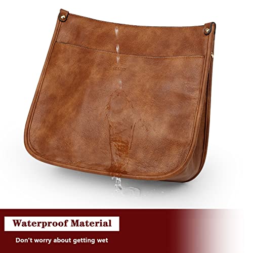 Image of HKCLUF Crossbody Bag Purse for Women 2PCS /Set Leather Hobo Handbag Wallet Set With 2Adjustable Guitar Strap Shoulder Bag | Purse