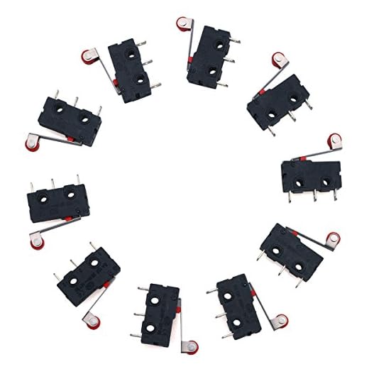 URBEST AC 250V 5A SPDT 1NO 1NC Momentary Hinge Roller Lever Micro Switches 3 Pins 10 Pcs