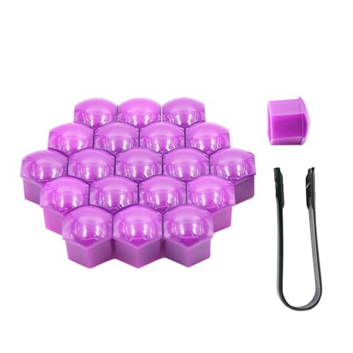 ulafbwur Tapón de tornillo de plástico protector de alta dureza para tuercas de rueda de coche, 20 unidades, a prueba de polvo, tapa de rosca de neumático