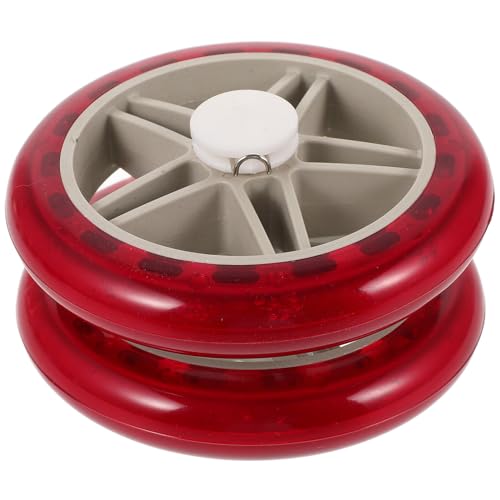 Roues de chariot d'épicerie plastique et PU anti-blocage lot de 2