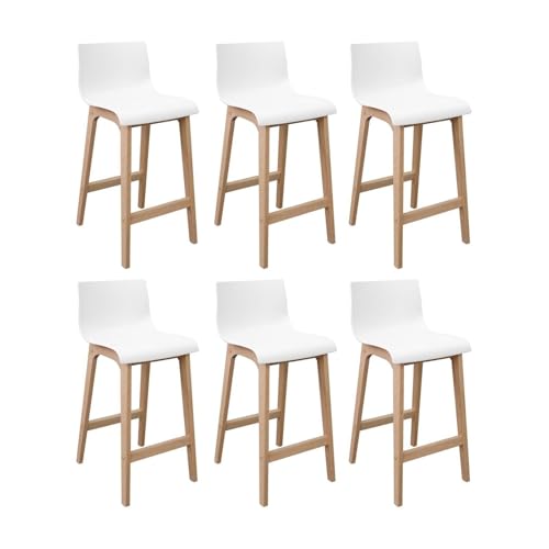 MOB-IN Lot de tabourets de Bar en chêne 65cm Tanna