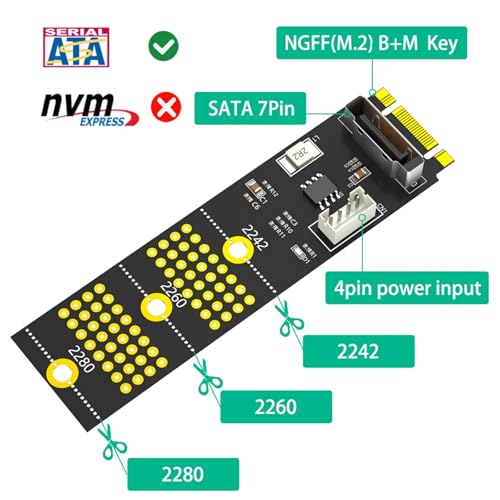 Adaptador B+M a carcasa de disco 2.5 pulgadas miniatura 6