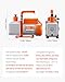 VEVOR Vacuum Pump, 6 CFM, HVAC 2 Stage Rotary Vane Vacuum Pump, for R134a R22 R410a Systems, Auto AC Vacuum Pump Kit with Oil Bottle, for Automotive Air Conditioner Maintenance Resin Degassing