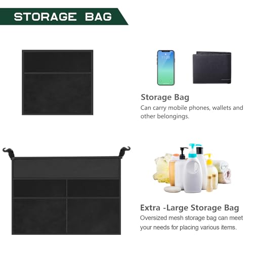 Image of BRIAN & DANY Pop Up Shower Tent, 6.9 FT Tall Changing Tent with Rain Shelter & Windows, Portable Privacy Tent for Camping, Toilet or Bathroom, UPF 50+ & Waterproof, 47.2 inch x 47.2 inch x 82.7 inch, Black