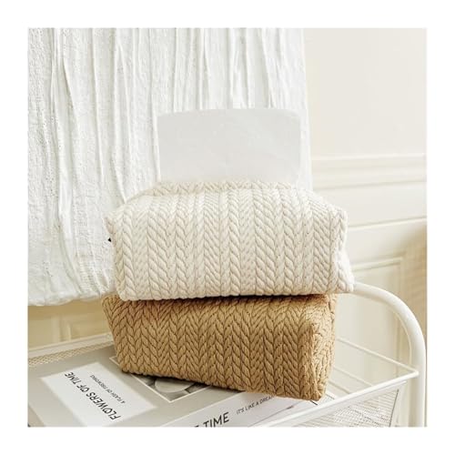 Support tissé de boîte à mouchoirs bohème rectangulaire pour salon et chambre