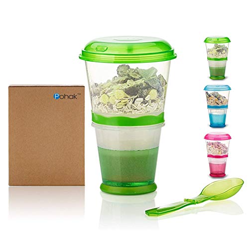 OVOY Cereal-To-Go Cups Breakfast Portable Yogurt Container