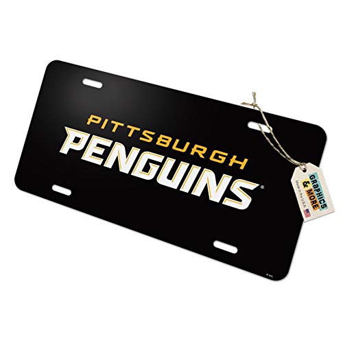 GRAPHICS & MORE NHL Pittsburgh Penguins Logo Novelty Metal Vanity Tag License Plate