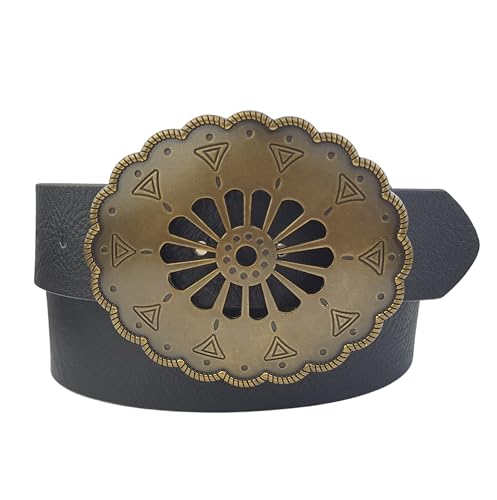 Vintage Brass Floral Buckle belt