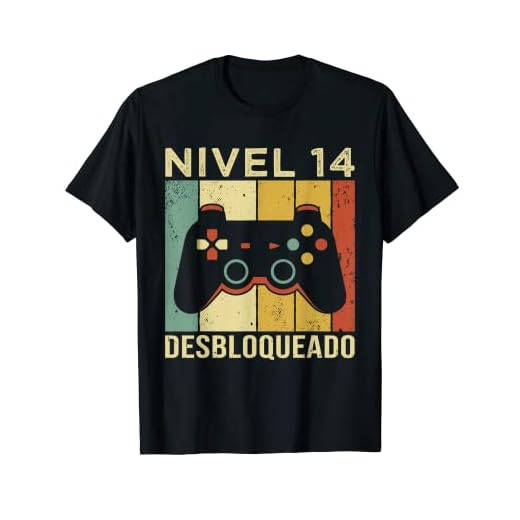 Gaming Videojugador Mando Cumpleaño 14 Aniversario Gaming Camiseta