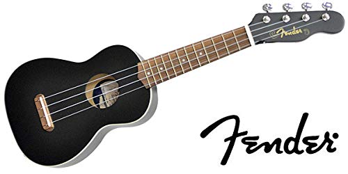 FENDER (tF_[) EN Venice Soprano Uke, BLK WN \vmEN