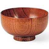 J-kitchens 木製布袋汁 椀 (汁椀 お椀 おわん 漆器)摺り漆120 11.7x11.7x6.7cm 木 日本製
