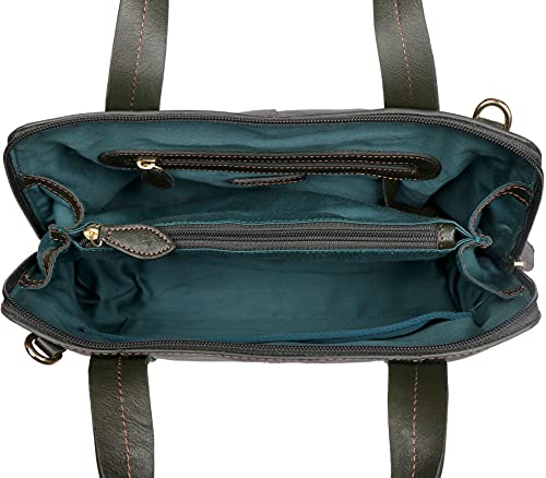 Hidesign Cerys Medium Leather Satchel Crossbody with Detachable Shoulder Strap4