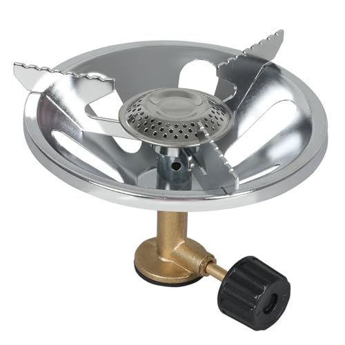 Taylor & Brown Camping Gas Stove Portable Single Burner Mini One-Piece Burner Backpacking Cooking Cookware for Picnic Camping Trekking Fishing Outdoor Activities (Stove)