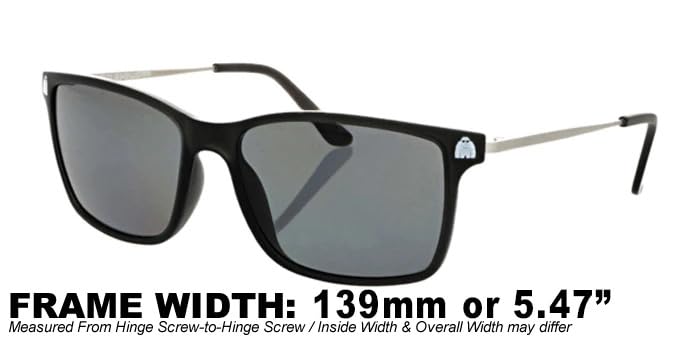 Yeti Eyewear - Comfortably Rugged| Zyl | Frame Width 140mm (5.51in) | Polarized Smoke Lens, RX Ready |Glacier Black