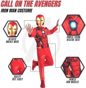 Jazwares JWC0707-S Boy'S Marvel Iron Man Value Costume thumb #3