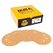 Dura-Gold - Premium - 220 Grit 6" Gold Hook & Loop 6-Hole Sanding Discs for DA Sanders - Box of 50 Sandpaper Finishing Discs for Automotive and Woodworking