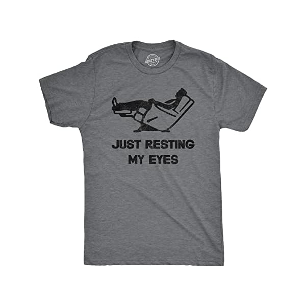 Mens Just Resting My Eyes T Shirt Funny Sarca...