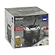 kela Elektrofondue Simplon, Durchmesser 20 cm, 1,7 L, Stahl, schwarz, Spritzschutz, 6x Fonduegabeln, 800 W, 66980