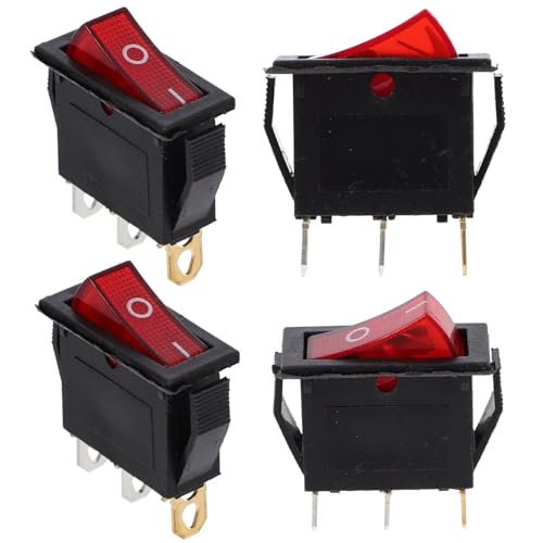 Ipetboom 4 piezas Interruptor para Cocina Eléctrica con Alta y Diseño Minimalista Compatible con Ollas y Sartenes Eléctricas para Reemplazo Fácil y Uso Confiable Cocina