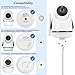 Baby Monitor Clip Mount Compatible with HelloBaby HB65/HB40/HB6550/HB66/HB6339/HB6550 Pro, ANMEATE SM935E, Flexible Baby Camera Holder Crib Mount for Hellobaby Monitor