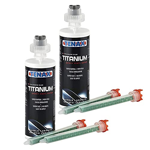 Tenax Titanium Extra Rapid Cartridge Glue - KONA WHITE 250 ml (2-Pack)