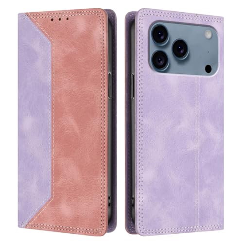 Étui en cuir pour iPhone 13 Pro Max protégeant l'écran et vos cartes