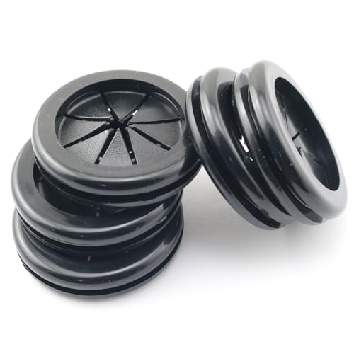 Image of 5PCS Black Trash Bag Plastic Holder Reusable Trash Bag Tie Down Tray Dual Sided 30x35 Diameter Flame Retardant Enclosure Seal For Kitchen Bathroom Office Fixed Trash Liner