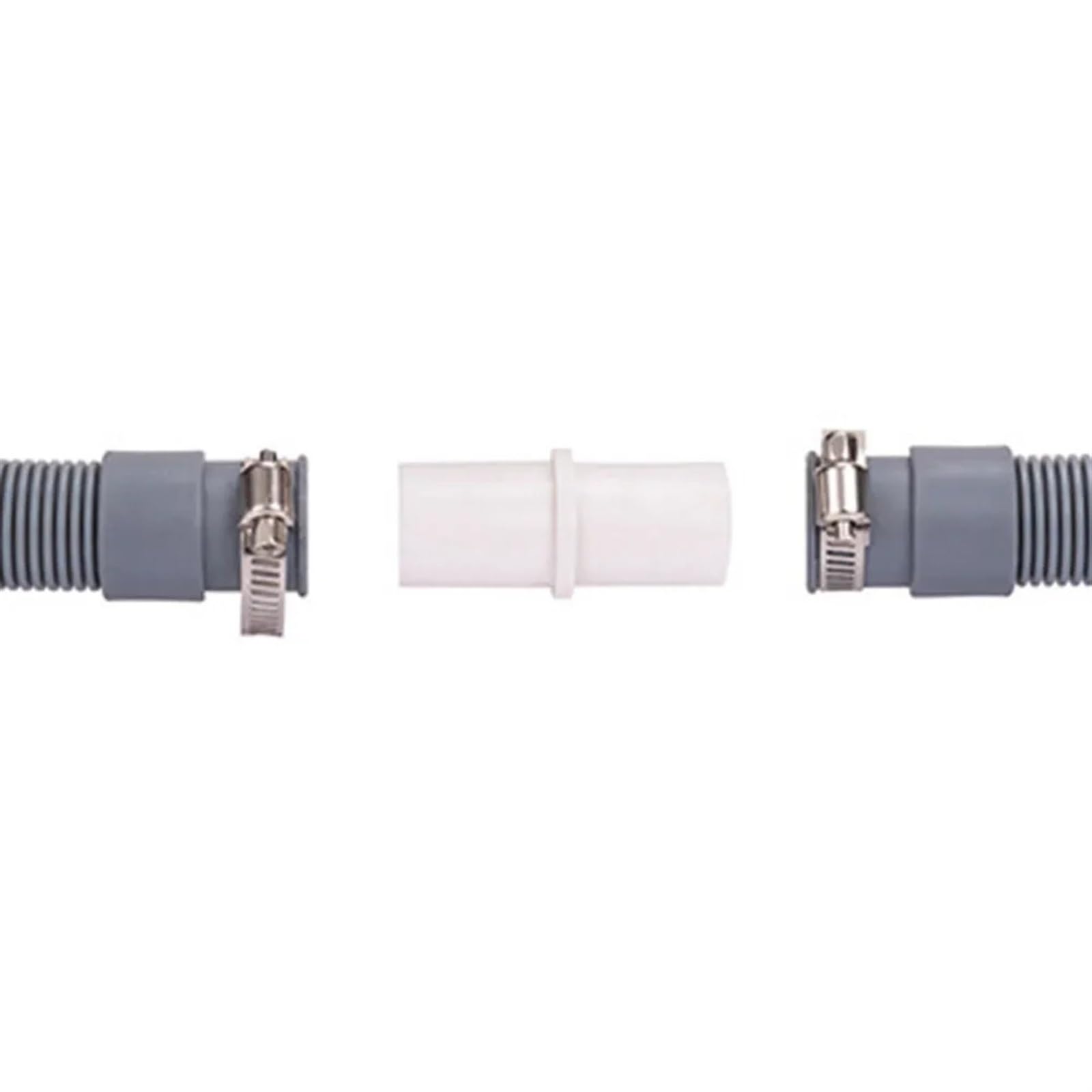 Manguera de desagüe, Manguera de lavadora Manguera de desagüe universal for lavadora y lavavajillas Tubo de extensión Kit de tubo de extensión de manguera de desagüe for lavadora gris(White)