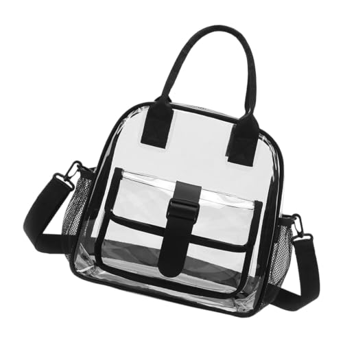 Bolso de mano transparente para la universidad y la oficina con diseño impermeable