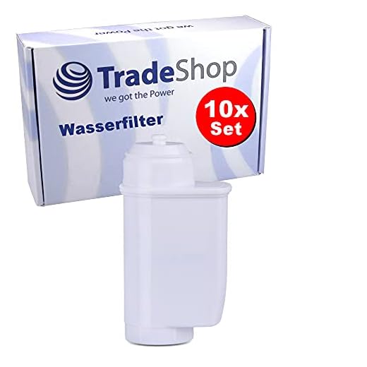 10 x Trade-Shop vattenfilter/filterpatron för Siemens EQ.5 TE501501DE TE501505DE TE502506DE TE515209RW TE515201RW TE502206RW TE501201RW TE506209RW