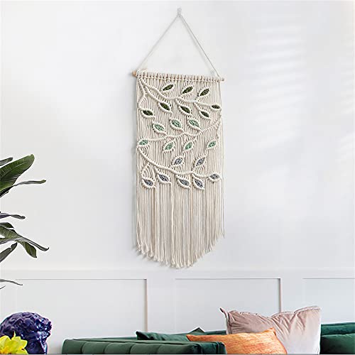 Bmidrut Macrame Hanging Tapestry Boho Hand Woven Tapestries Dream Catchers Boho Wall Art Decor Home Wall Decor Wall Pediment 16X30 Inch #TOP1