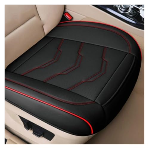 Housse de siège en cuir PU noir et rouge pour l'avant de votre voiture