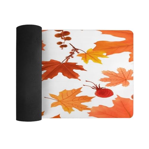 Pad Mouse Grande con Base Antideslizante de Hojas de Arce miniatura 3