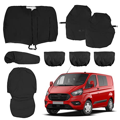 Coprisedili Anteriori Per Ford Transit Connect 2 (2014-2025) | Set 2 Pezzi Traspiranti E Antimacchia