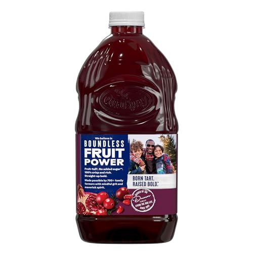 Image of Ocean Spray 100% Juice Cranberry Pomegranate Juice Blend, 64 Fl Oz Bottle (Pack of 2)