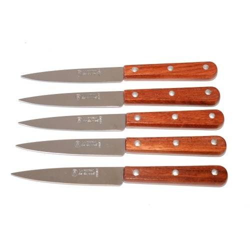 LOT DE 5 COUTEAUX DE CUISINE LAME 10,5 CM OFFICE DE THIERS « LA FOURMI » A12-2995lot5