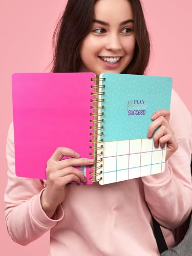 Image of Doodle Undated B5 Study Planner: 240 Ruled 90 GSM Pages with Spiral Hard Bound | 200+ Stickers for Customization - Goal-Setting Academic Study Organizer with Exam Prep and Progress Tracking - Aspire
