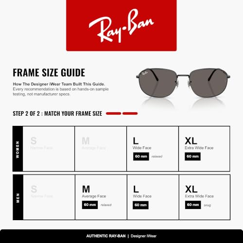 Ray-Ban Sunglasses for Men for Women, RB Black/Grey/Dark Grey, 60mm - image 5