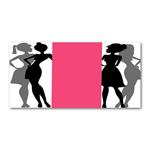 Tirages sur toile Tulup rose 100x50 cm : tableau moderne et classique Silhouettes De Femmes