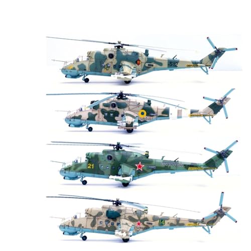 Helicóptero Mi-24 réplica de metal resistente que no se rompe escala 1:72 6