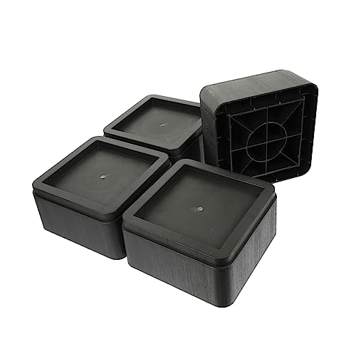 PRETYZOOM 4pcs Bed Furniture Risers Height Sofa Foot Pads Slip Base for Tables Desks Washing Machines Supports Various Furniture Styles