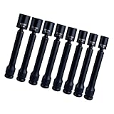 8 Generische Drehgelenk-Stecknüsse Adapter Hocheffizientes Werkzeugzubehör für Solaranlagenmontage und mechanische Reparaturen Schraubenschlüssel geeignete Adapter